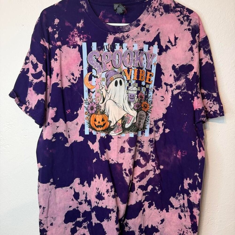 custom halloween tee sz large